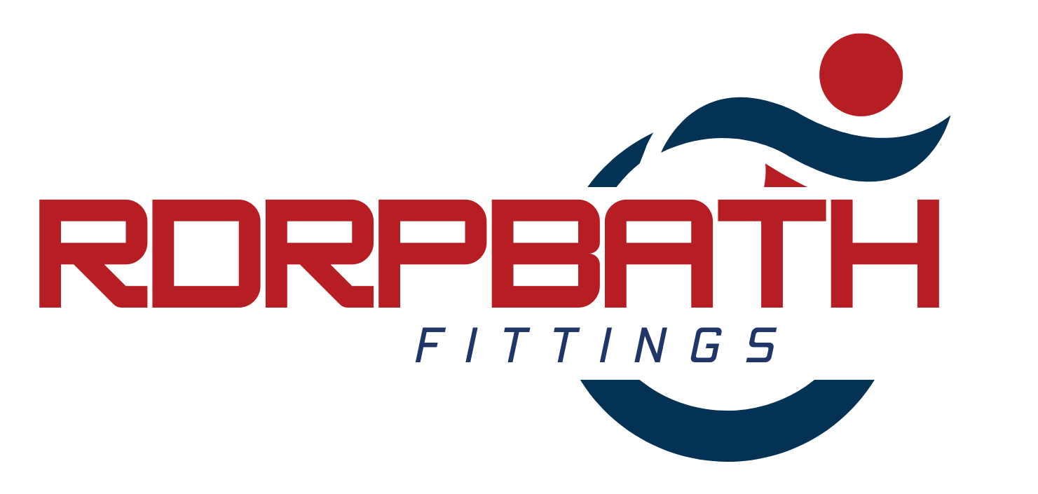 Red and Blue Modern Fitness Logo